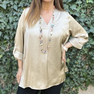 Blusa Milán Taupé — Ofertas, Ofertas, Poleras/blusas/tops | Loca Tentación Chile