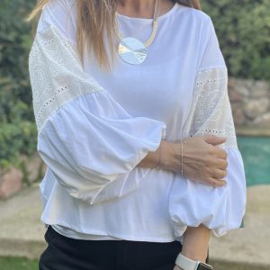 Polera Jacinta Blanca — Ofertas, Ofertas, Poleras/blusas/tops | Loca Tentación Chile