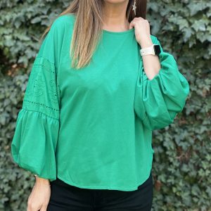 Polera Jacinta verde detalle 5 — Ofertas, Ofertas, Poleras/blusas/tops | Loca Tentación Chile