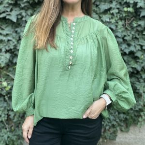 Blusa Vizenta Verde — Ofertas, Ofertas, Poleras/blusas/tops | Loca Tentación Chile