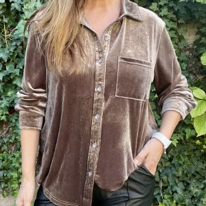 Blusa Velvet Chocolate — Ofertas, Ofertas, Poleras/blusas/tops | Loca Tentación Chile