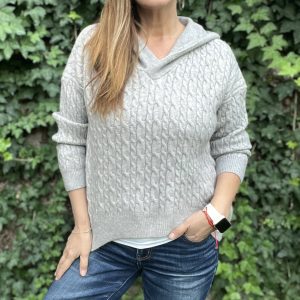 Sweater gorro gris — Ofertas, Ofertas, Sweaters/cardigans/polerones | Loca Tentación Chile