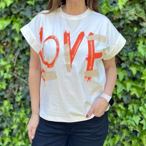 Polera Love naranjo — Ofertas, Ofertas, Poleras/blusas/tops | Loca Tentación Chile
