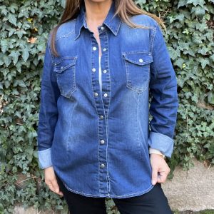 Camisa Jeans — Chaquetas/tapados/abrigos/kimonos, Ofertas, Ofertas, Poleras/blusas/tops | Loca Tentación Chile
