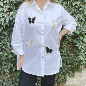 Blusa mariposas blanca — Ofertas, Ofertas, Poleras/blusas/tops | Loca Tentación Chile